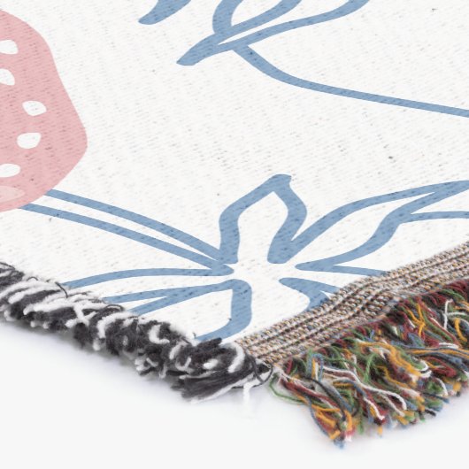 Couverture ٍ Motif aux fraises (Coin)