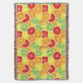 Couverture Motif avec des agrumes (devant Vertical)