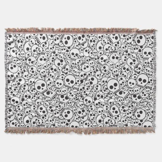 Couverture Motif avec des crânes (Devant)