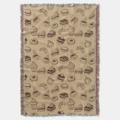 Couverture Motif avec des gâteaux, des desserts et la (devant Vertical)