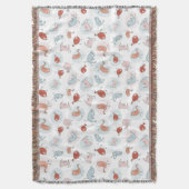 Couverture motif avec des oiseaux de bande dessinée (devant Vertical)