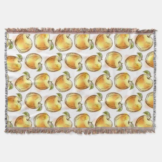 Couverture Motif avec la pomme jaune (Devant)