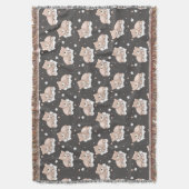 Couverture motif avec le petit sommeil d'ours (devant Vertical)