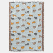 Couverture motif avec les chats drôles (devant Vertical)