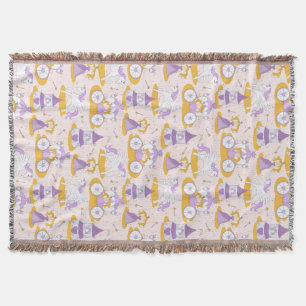 Couverture motif avec une princesse
