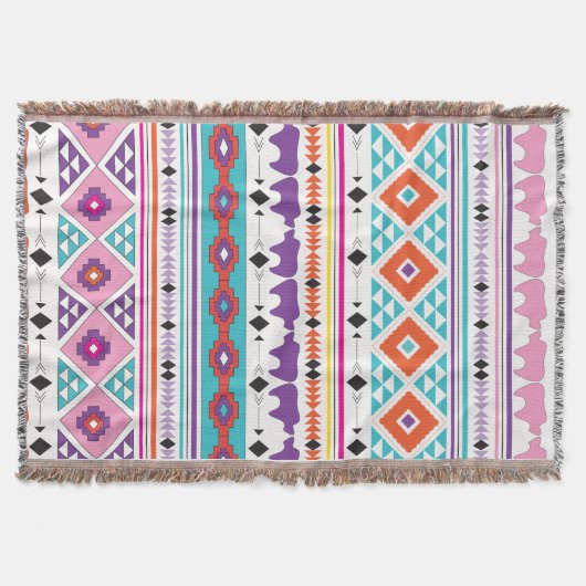 Couverture "Motif Aztec Sud Ouest" (Devant)