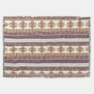 Couverture Motif aztèque coloré