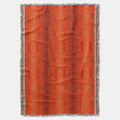 Couverture Motif aztèque orange rustique (devant Vertical)