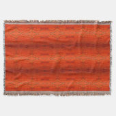 Couverture Motif aztèque orange rustique (Devant)