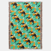 Couverture motif beagle (devant Vertical)