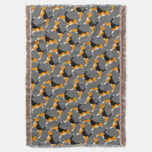 Couverture motif beagle (devant Vertical)