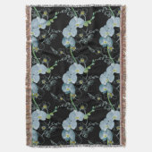 Couverture Motif blanc d'orchidées d'aquarelle (devant Vertical)
