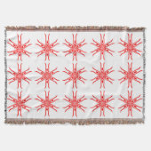Couverture motif blanc rouge A 2-22 (Devant)