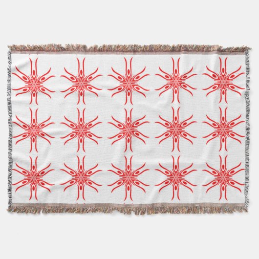 Couverture motif blanc rouge A 2-22 (Devant)