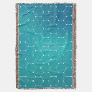 Couverture Motif bleu d'ADN de Teal