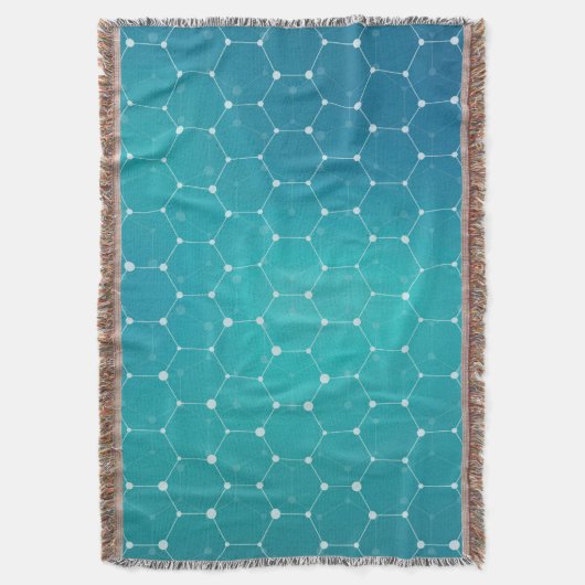 Couverture Motif bleu d'ADN de Teal (devant Vertical)