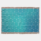Couverture Motif bleu d'ADN de Teal (Devant)
