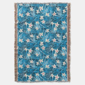 Couverture Motif bleu de palmettes (devant Vertical)