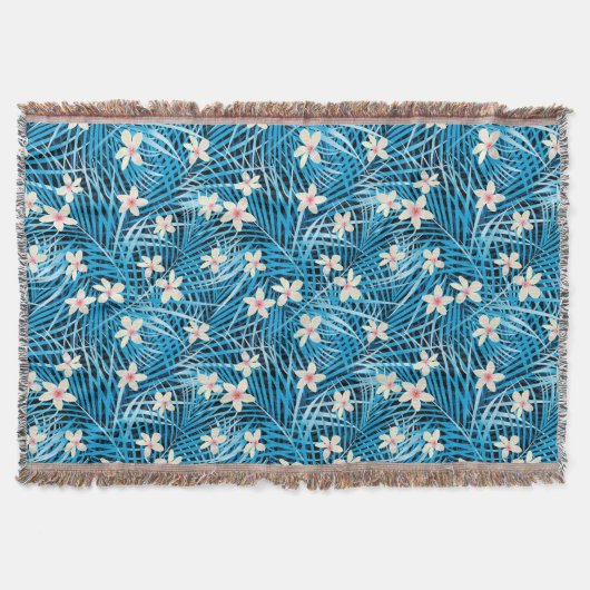 Couverture Motif bleu de palmettes (Devant)
