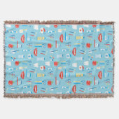 Couverture Motif bleu dentaire (Devant)