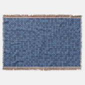 Couverture Motif bleu Knit (Devant)