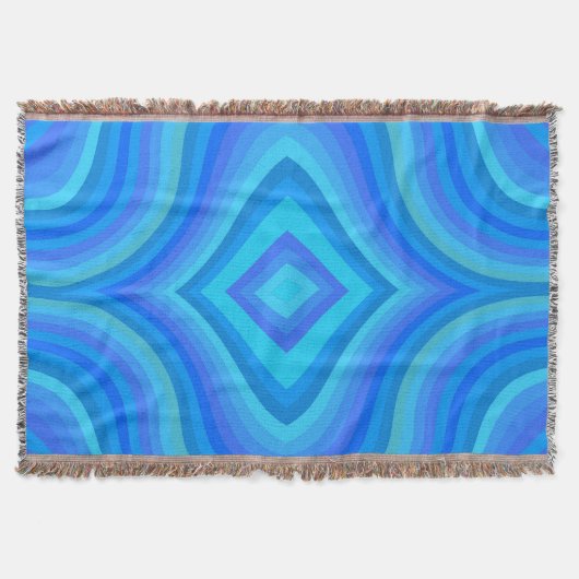 Couverture Motif bleu rétro (Devant)