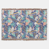 Couverture Motif bleu tropical de paresse (Devant)