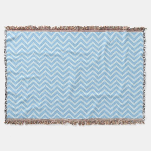 Couverture Motif Blue Chevron (Devant)