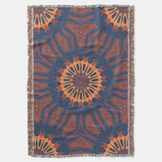 Couverture Motif Boho Bloom Mandala (devant Vertical)