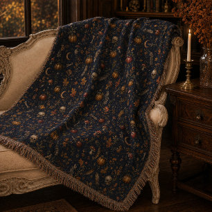 Couverture Motif botanique sombre gothique vintage de Samhain