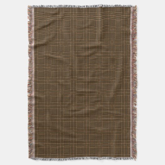 Couverture Motif Brown de Houndstooth Coche de verre (devant Vertical)