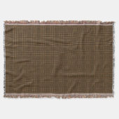 Couverture Motif Brown de Houndstooth Coche de verre (Devant)