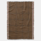 Couverture Motif Brown Houndstooth Glen Check (devant Vertical)