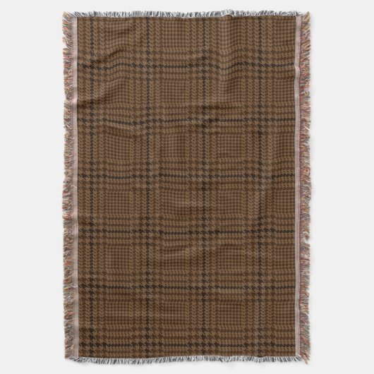 Couverture Motif Brown Houndstooth Glen Check (devant Vertical)