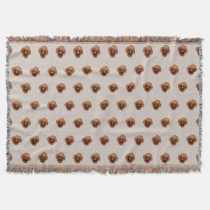 Couverture Motif Brown sans fil Pansy sur