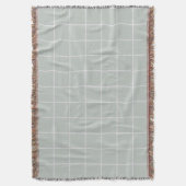 Couverture Motif Carré gris et blanc cassé (devant Vertical)