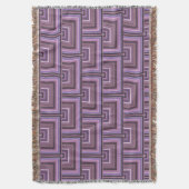 Couverture Motif carré rayures (devant Vertical)