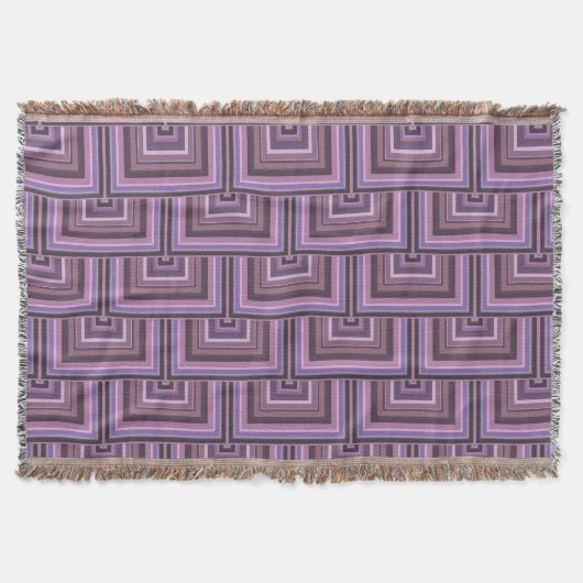 Couverture Motif carré rayures (Devant)
