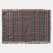 Couverture Motif carreaux rouge foncé vert bleu classique (Devant)