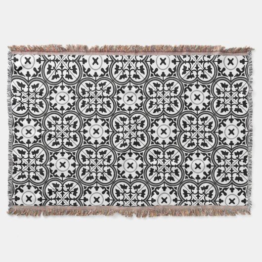 Couverture Motif carrelage marocain ornemental (Devant)