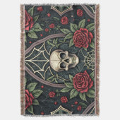 Couverture Motif céleste floral crâne gothique (3) (devant Vertical)