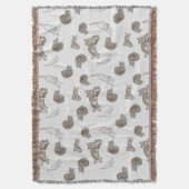 Couverture motif chats (devant Vertical)