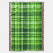 Couverture Motif Checkered de couleur verte (devant Vertical)
