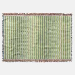 Couverture Motif Chevron zigzag dans les couleurs bleu vert