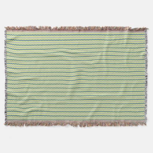 Couverture Motif Chevron zigzag dans les couleurs bleu vert (Devant)