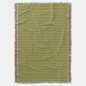 Couverture Motif Chic Green Stripes (devant Vertical)