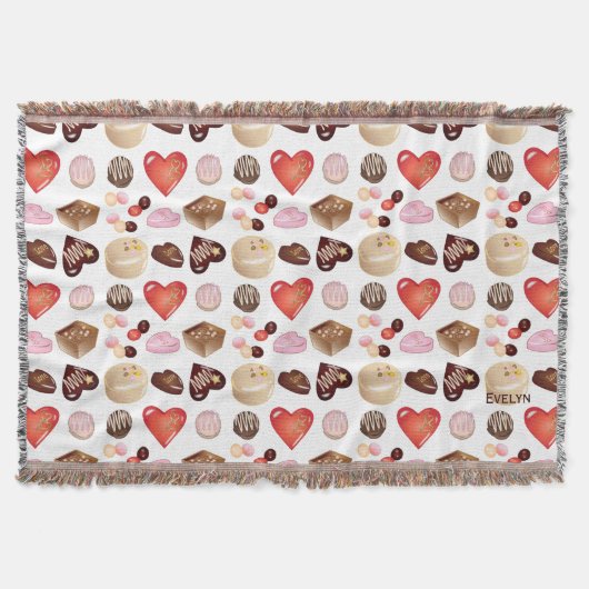 Couverture Motif Coeur de chocolat moderne (Devant)