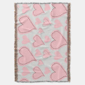 Couverture Motif Coeurs roses (devant Vertical)