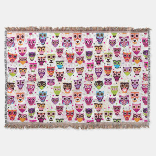 Couverture Motif coloré de hibou pour les enfants 2