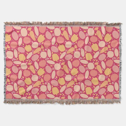 Couverture Motif coloré de légumes (Devant)